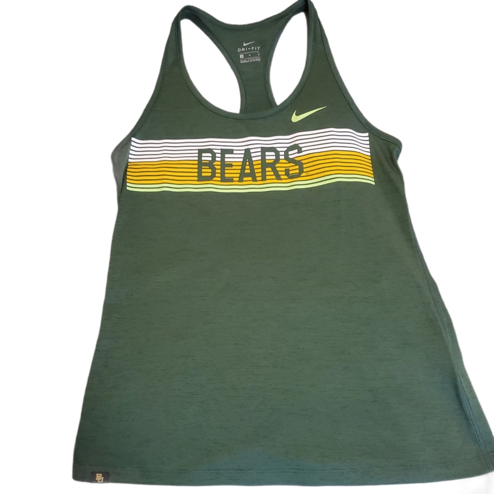 Nike Green Baylor Bears Graphic Tank